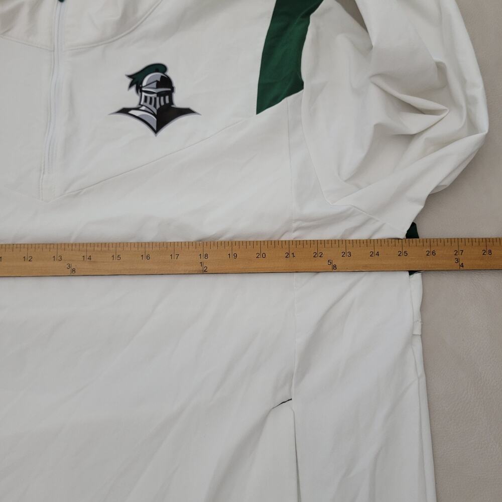 Mens Nike XL White Michigan State Spartans Sideline Lockdown Half Zip Jacket - Picture 12 of 13